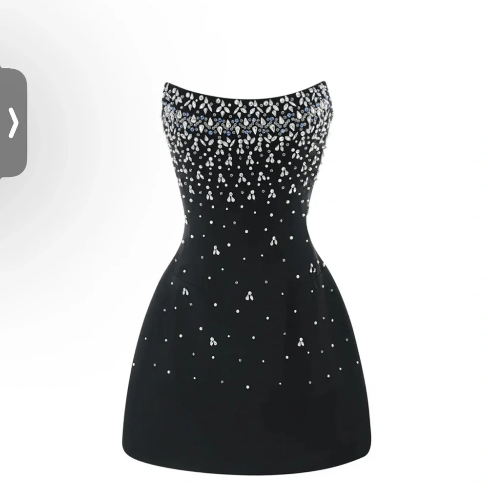 Mavis Strapless Diamond Mini Dress - Picture 1 of 10